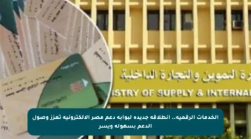 الخدمات الرقمية.. انطلاقة جديدة لبوابة دعم مصر الإلكترونية تعزز وصول الدعم بسهولة ويسر